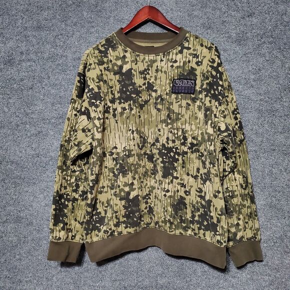 Vans City Camo Sweatshirt Mens Large Loose Fit Special Edition Skate Surf Hunt - Picture 2 of 9